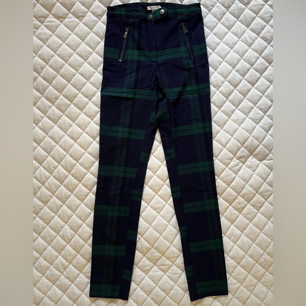H&M Women's Dark Plaid Chinos